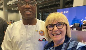 Olayinka Hakeem Babalola, Nigeria - Rotary Weltpräsident 2026/2027 mit Friederike Keller